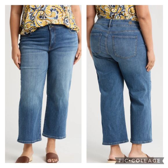 Kut from the Kloth Denim - Kut From The Kloth Lucy High Rise Wide Leg Jeans Size 14 Petite